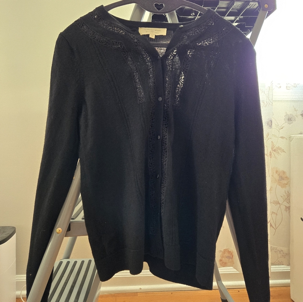 Sezane Eleanor Cardigan Black - Size S